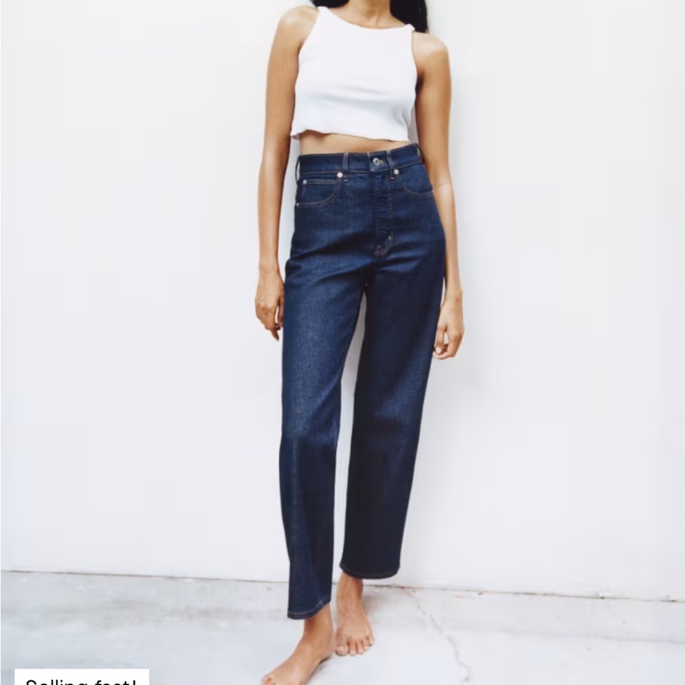 Everlane Way-High straight leg Jean